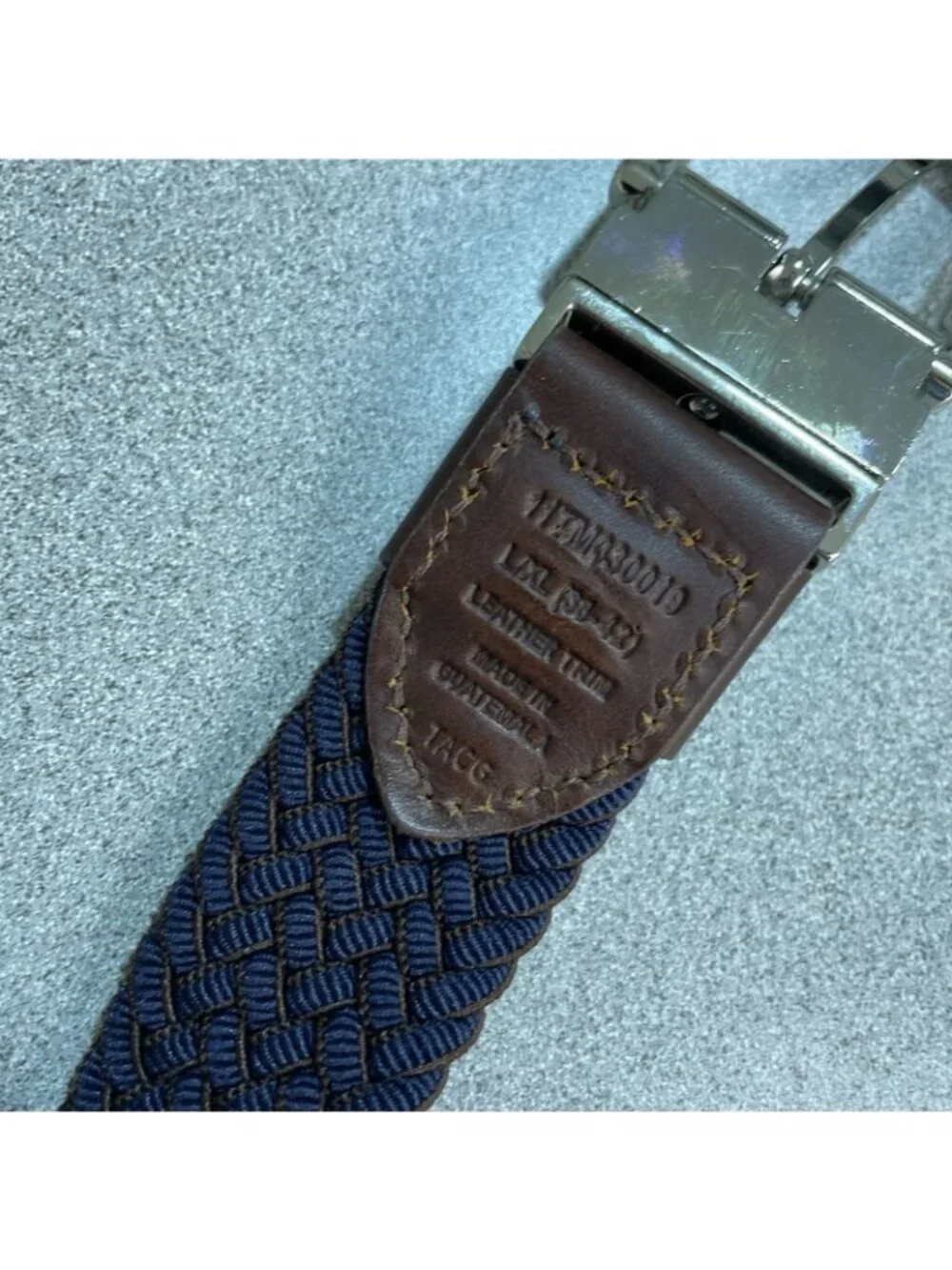 NWT Tommy Bahama Men's L/XL Stretch Reversible Belt Brown/Navy